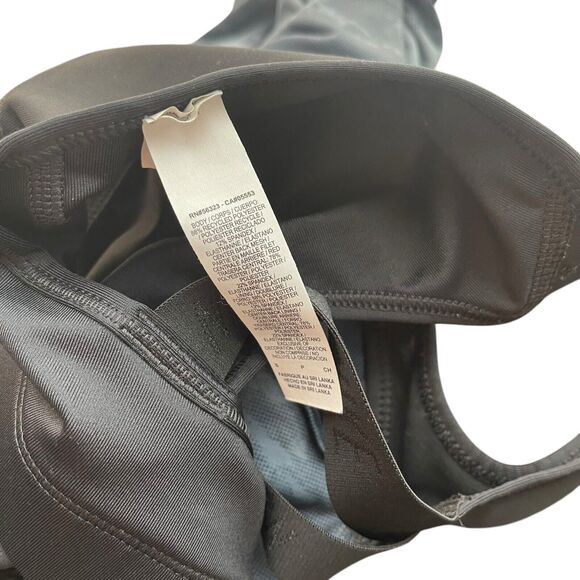 Nike Small Victory Compression Sports Bra Black Logo Straps Medium Impact - Picture 3 of 9